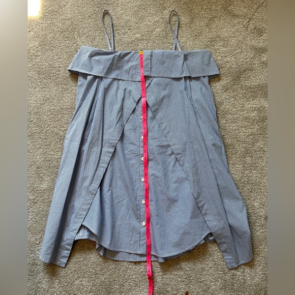 Fun Dolce Vita faux buttoned shirt dress- strapless or w/ removable straps - Picture 4 of 5